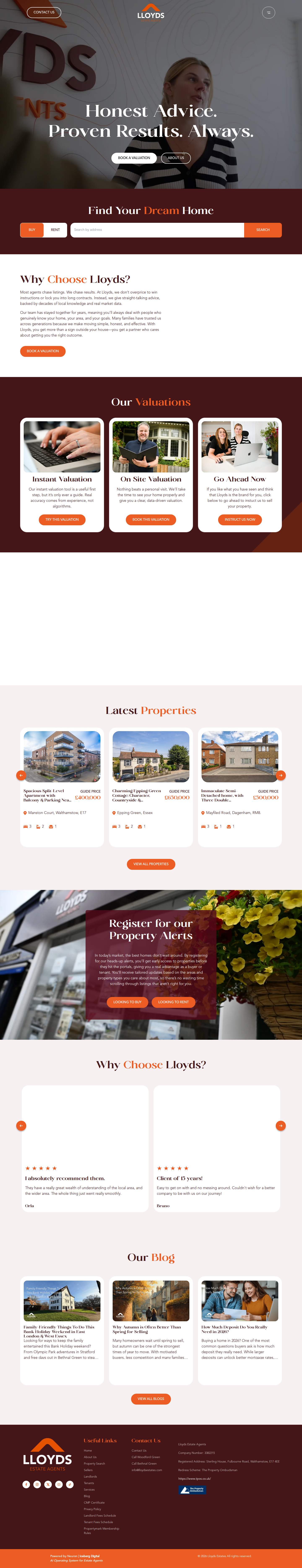Lloyds Estates — Masaüstü genel görünümü