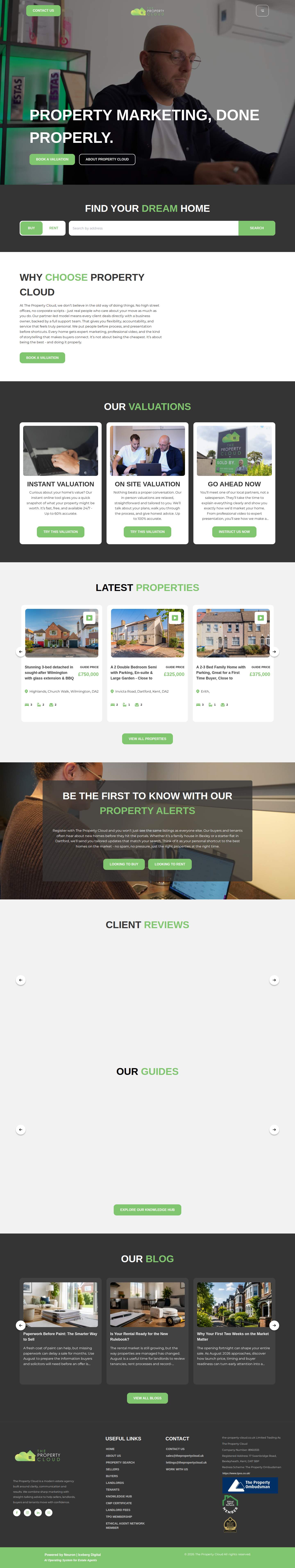 The Property Cloud — Masaüstü genel görünümü