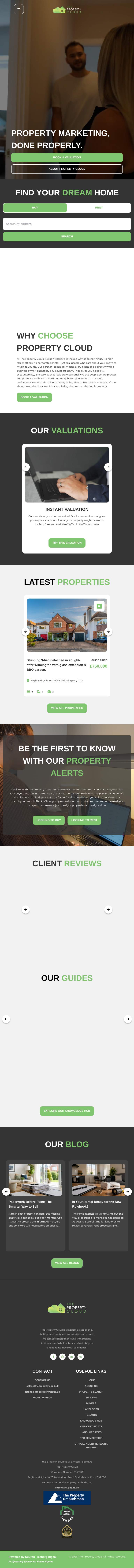 The Property Cloud — Tablet genel görünümü